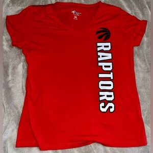 4Her Toronto Raptors Women’s V Neck Short Sleeve T Shirt Size XXL